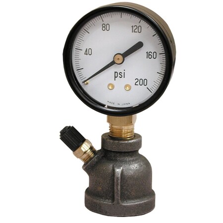 15# X 3/4 In. FIP Test Gauge Assembly, Bell Type